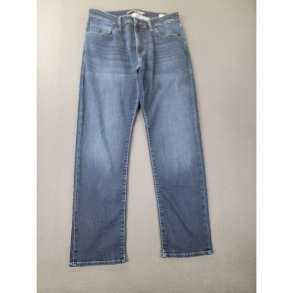 Mavi Jeans Mens 34x30 Blue Zach Straight Leg Athletic Denim Stretch Medium Wash - Picture 1 of 14